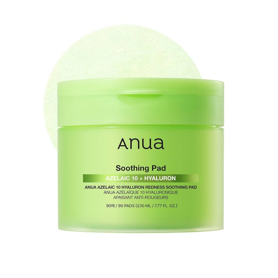 ANUA Azelaic 10 Hyaluron Redness Soothing Pad veido padeliai