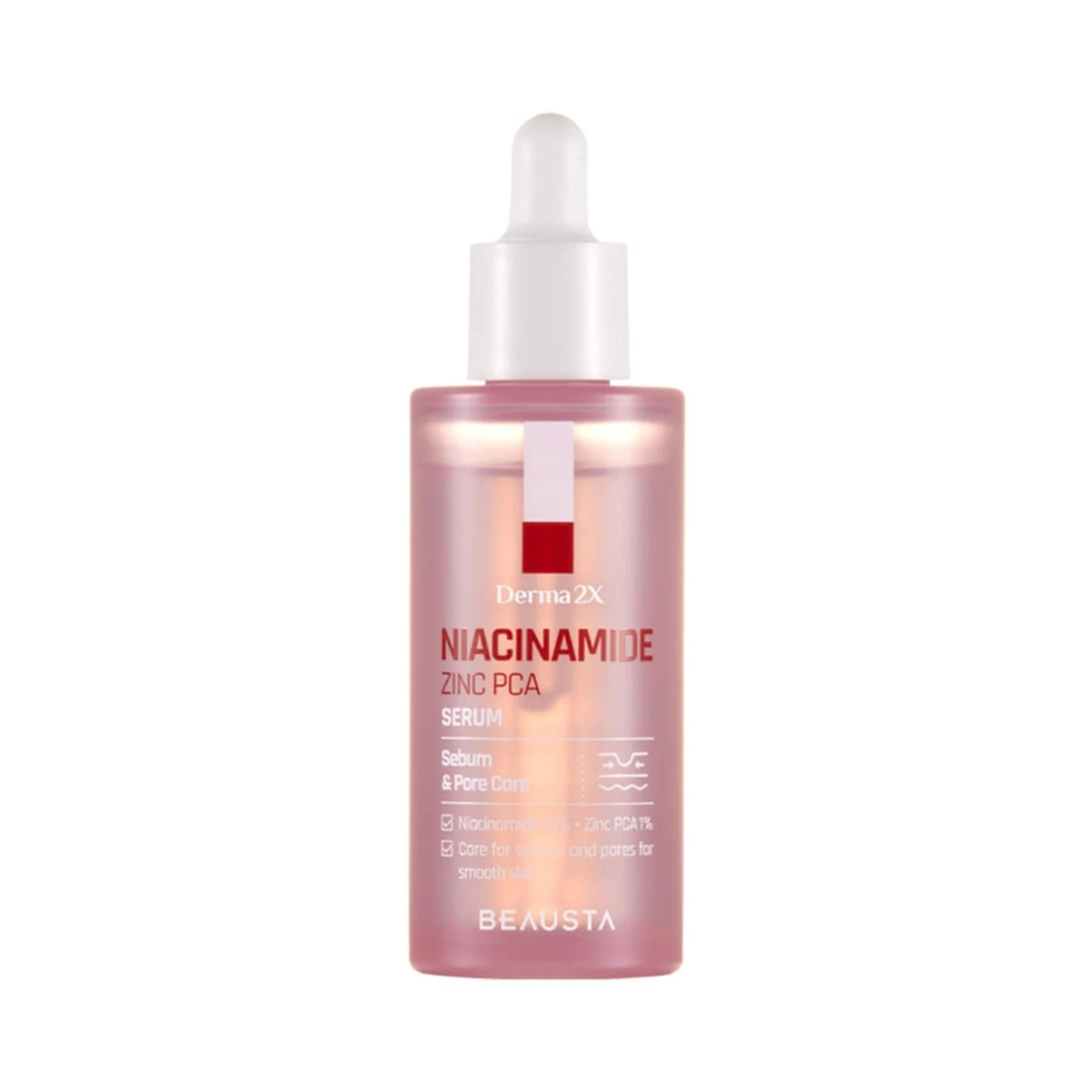 BEAUSTA Derma2X Niacinamide Zinc PCA Serum veido serumas