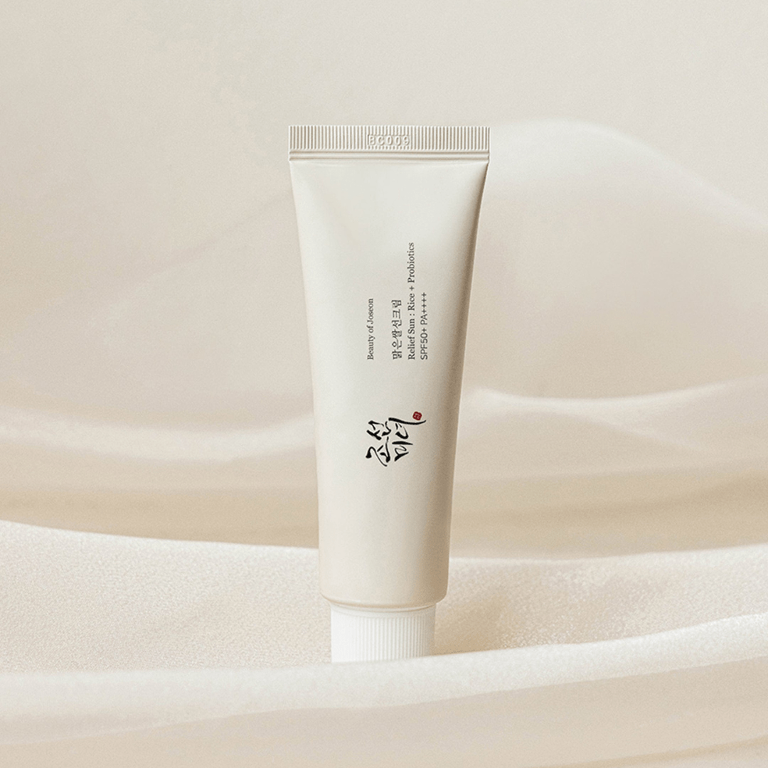 BEAUTY OF JOSEON Relief Sun Rice & Probiotics SPF50 kremas nuo saulės mini 10ml