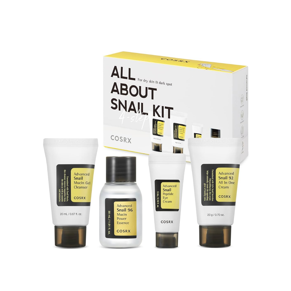 COSRX All About Snail Kit veido priežiūros rinkinys