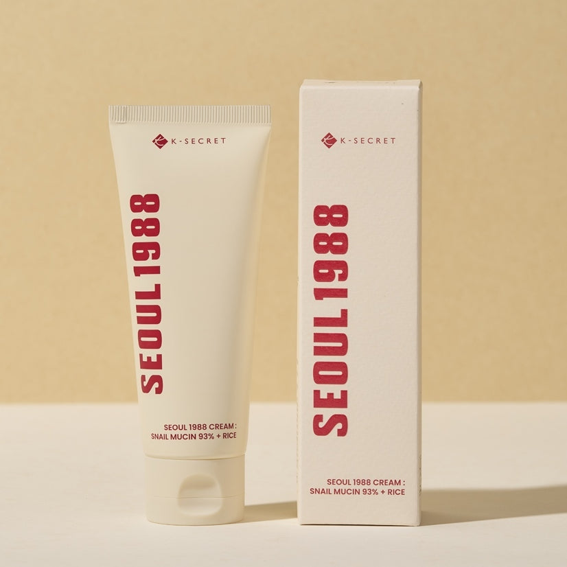 KSECRET SEOUL 1988 Cream Snail Mucin 93% + Rice veido kremas