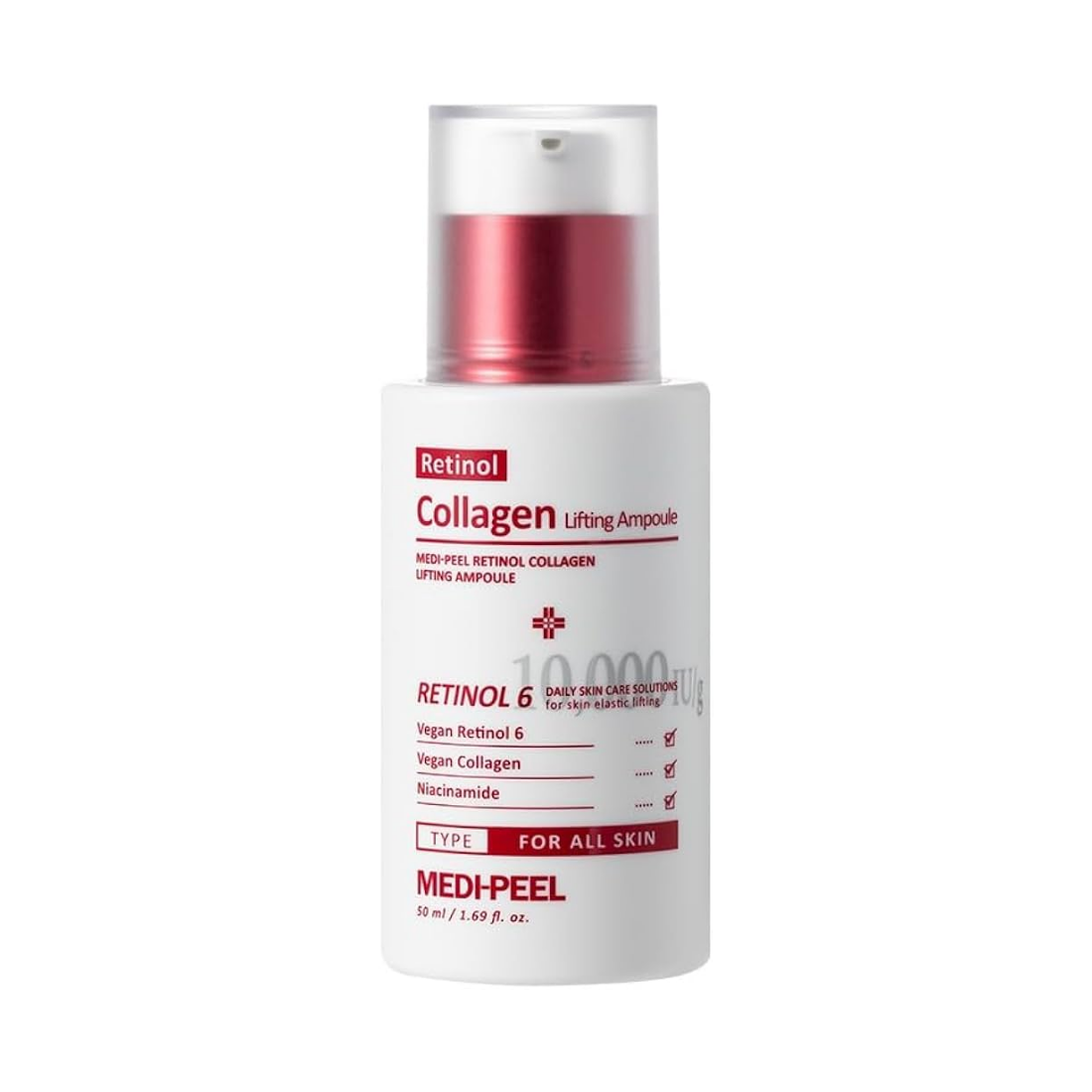 MEDI-PEEL Retinol Collagen Lifting Ampoule veido serumas