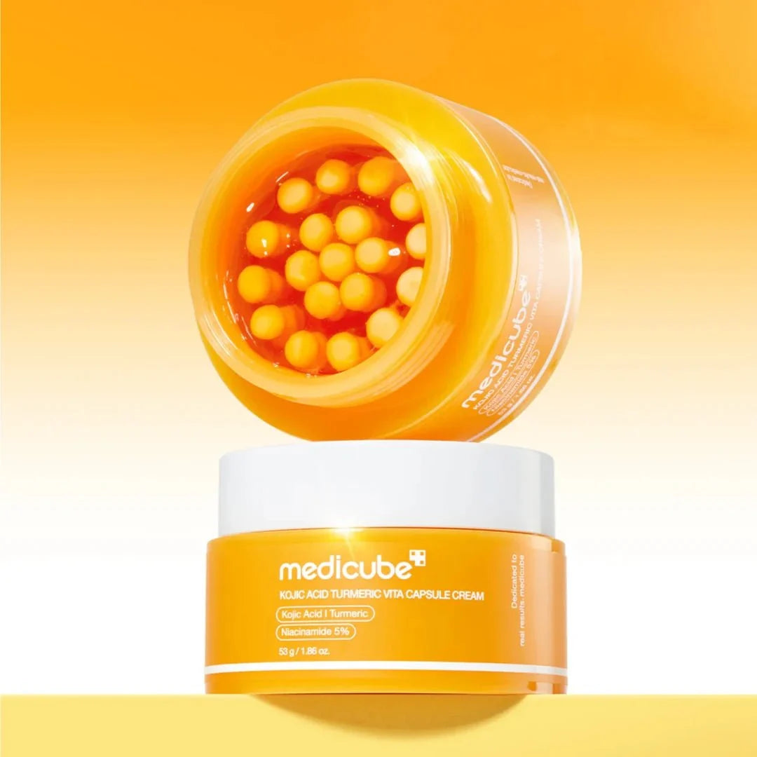 MEDICUBE Kojic Acid Turmeric Vita Capsule Cream veido kremas