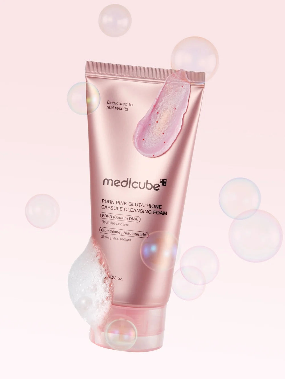 MEDICUBE PDRN Pink Glutathione Capsule Cleansing Foam veido prausiklis