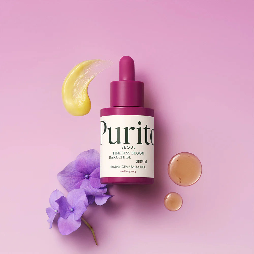 PURITO Timeless Bloom Bakuchiol Serum veido serumas