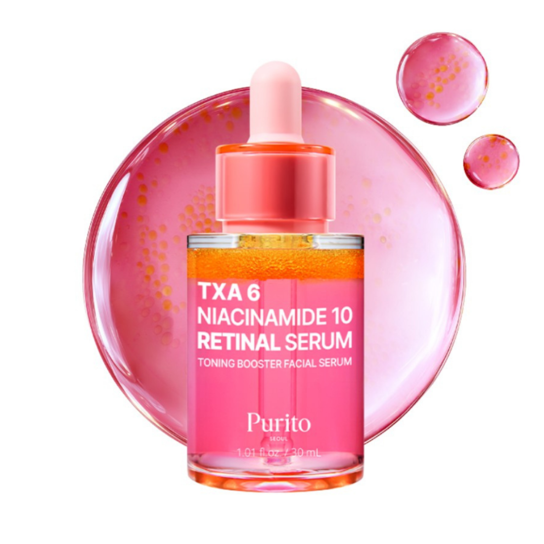 PURITO SEOUL TXA 6 Niacinamide 10 Retinal Serum veido serumas