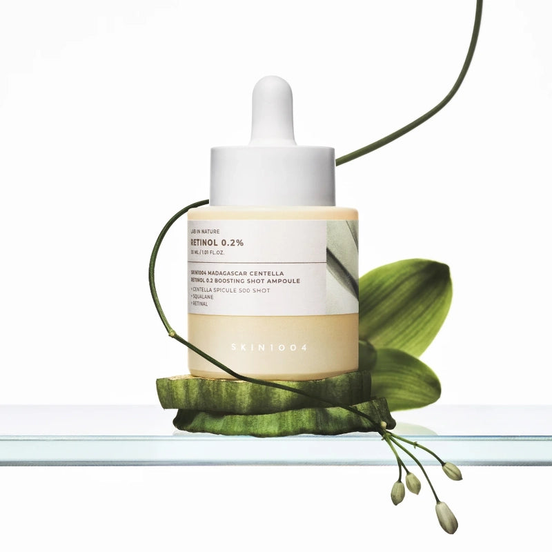 SKIN1004 Lab in Nature Madagascar Centella Retinol 0.2 Boosting Shot Ampoule veido serumas