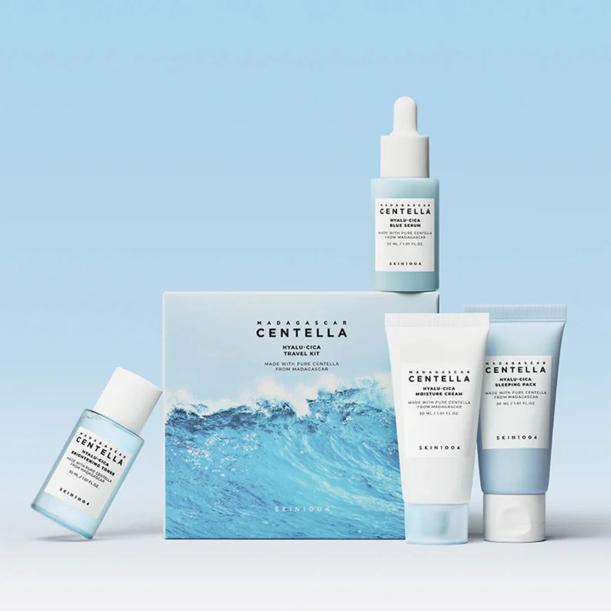 SKIN1004 Madagascar Centella Hyalu-Cica Travel Kit kelioninio dydžio rinkinys