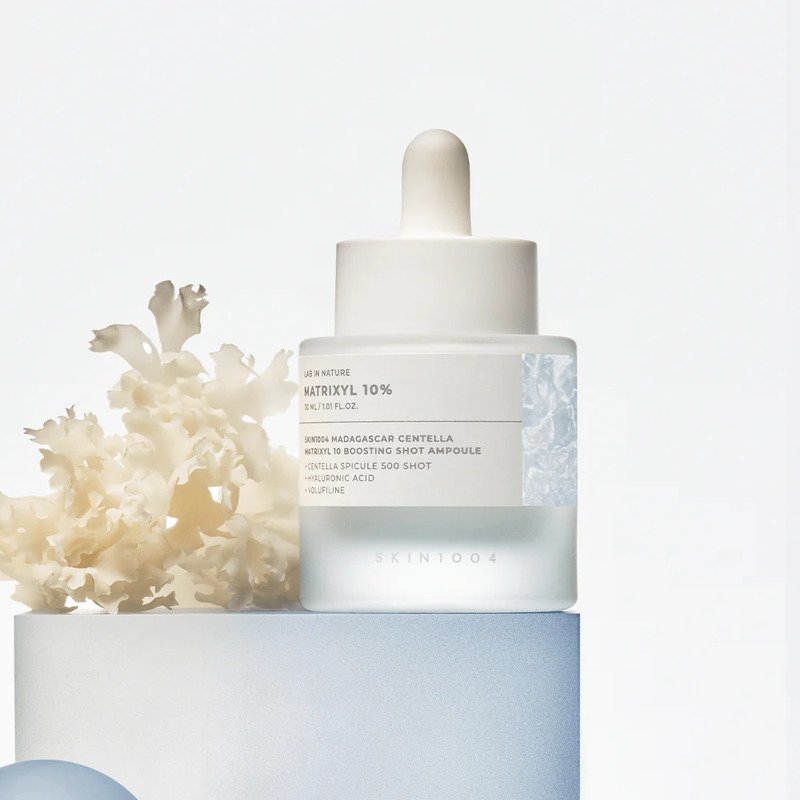 SKIN1004 Madagascar Centella Matrixyl 10 Boosting Shot Ampoule veido ampulė