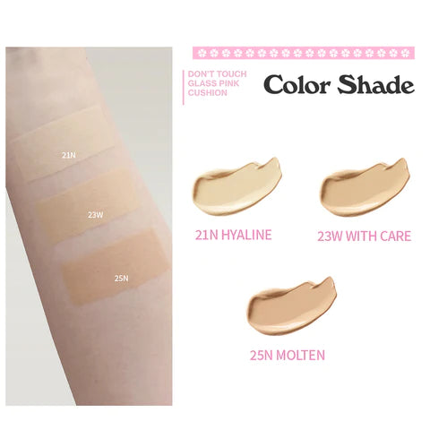 UNLEASHIA Don't Touch Glass Pink Cushion SPF50+ makiažo pagrindas / kušonas